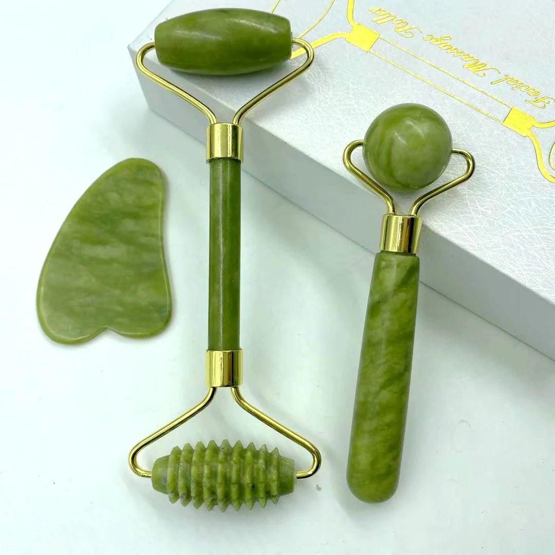 Appareil de beauté en jade naturel