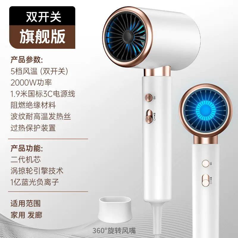 Strong High-Speed Hair Dryer with Ionic Care (Home Use)