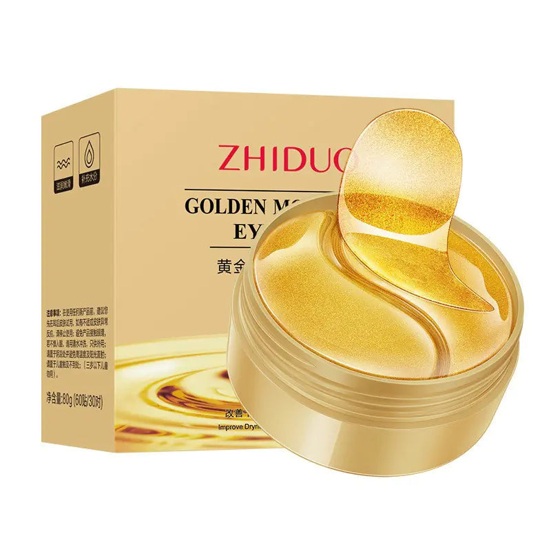Masque pour les Yeux au Collagène et Or 24K pour Hydratation et Soin