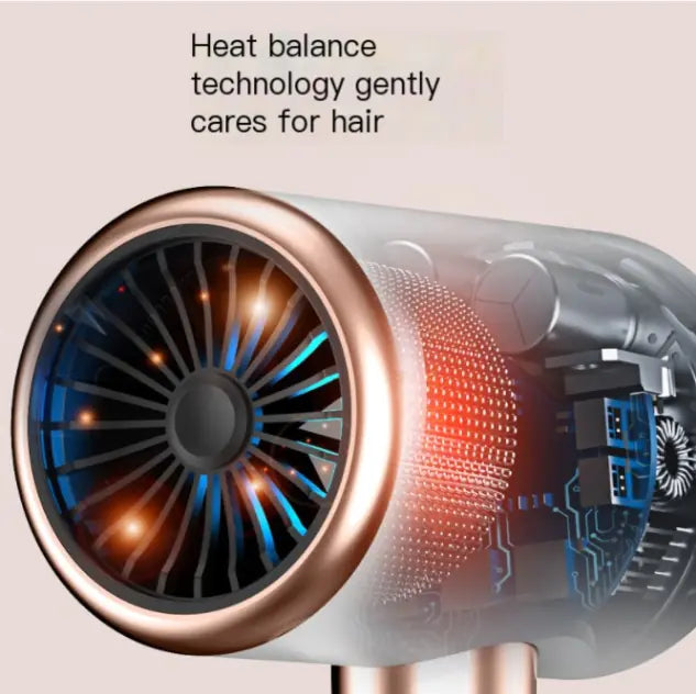 Strong High-Speed Hair Dryer with Ionic Care (Home Use)