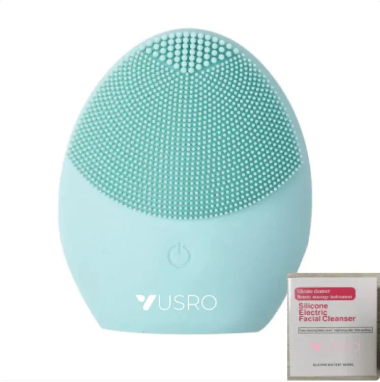 Brosse Nettoyante Faciale en Silicone Ultrasonique - Appareil de Soin de la Peau Électrique