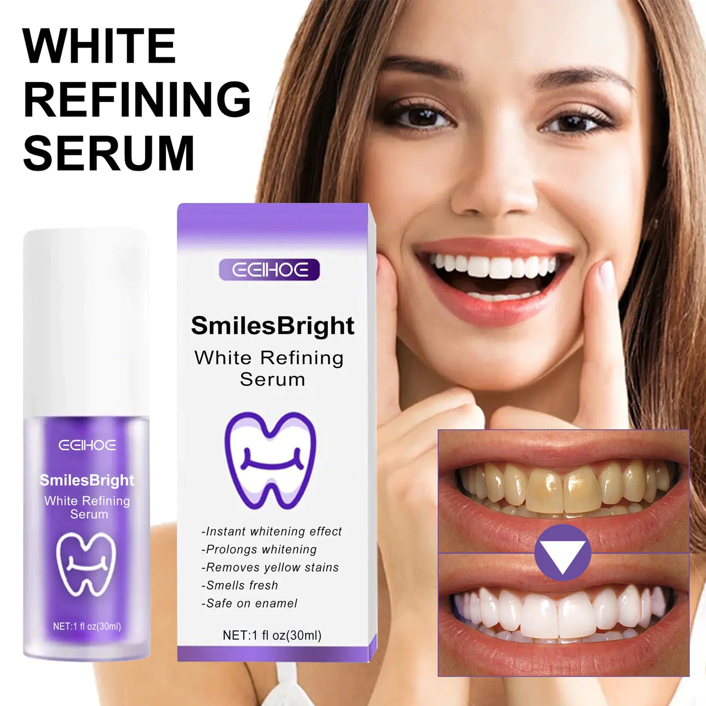 Dentifrice Blanchissant Violet EELHOE pour le Soin Buccal