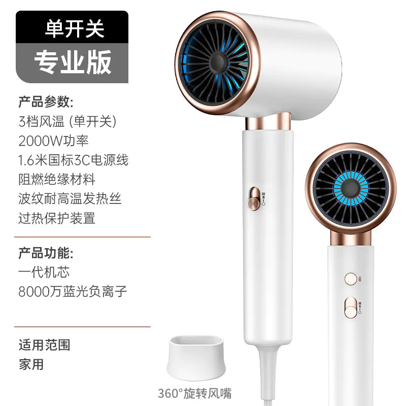 Strong High-Speed Hair Dryer with Ionic Care (Home Use)