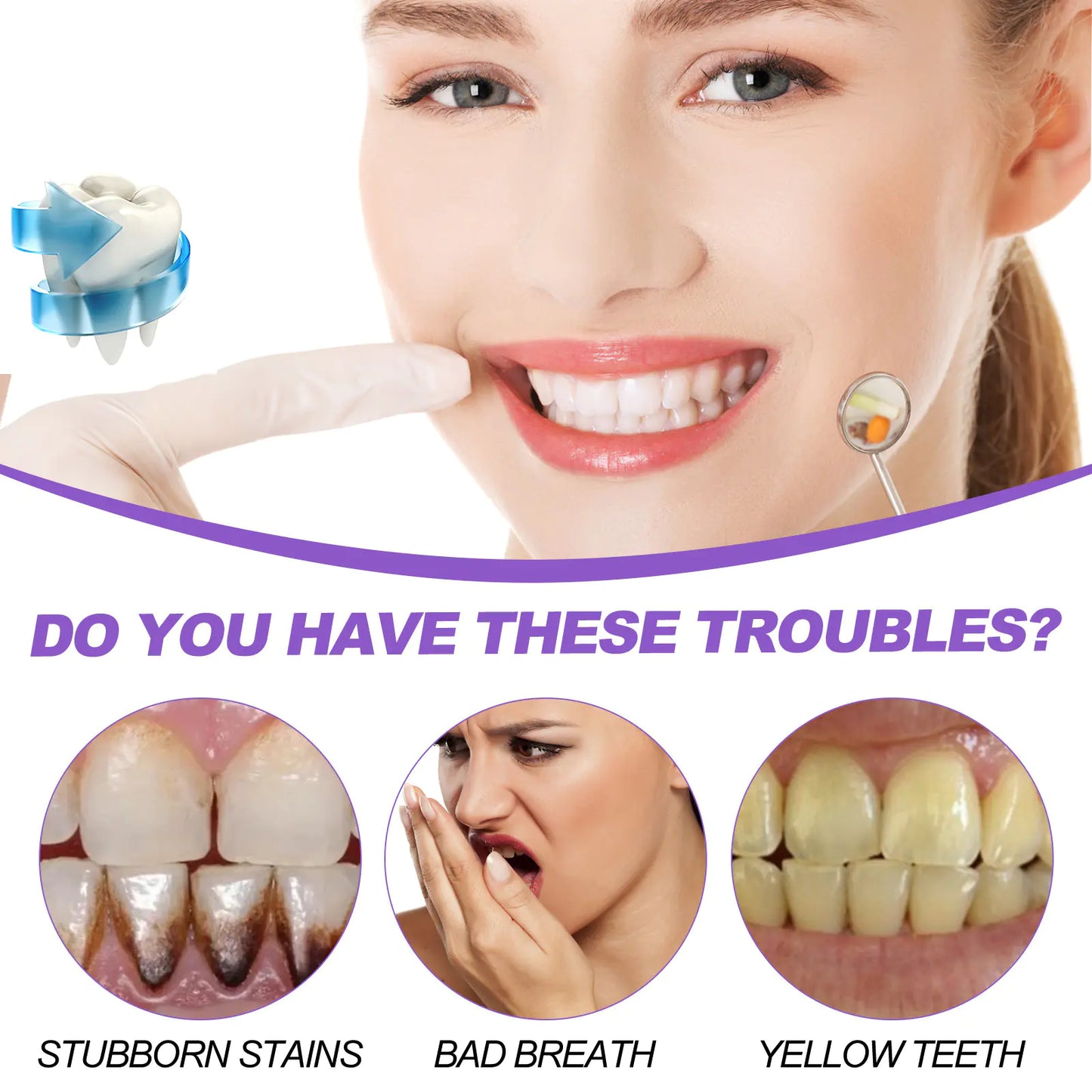 Dentifrice Blanchissant Violet EELHOE pour le Soin Buccal