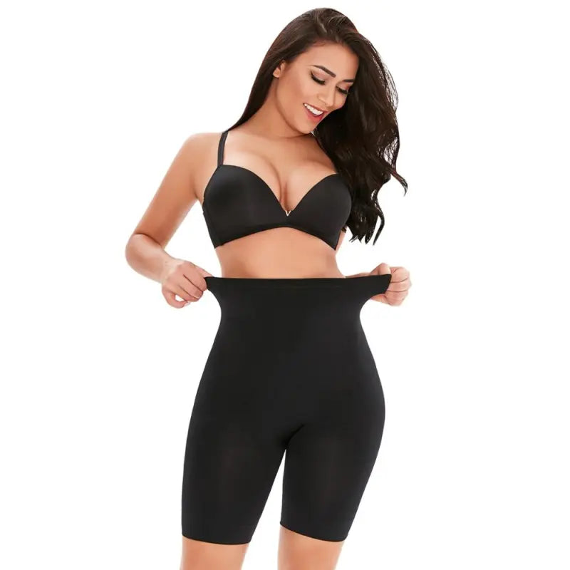 Pantalon de beauté à taille haute et bande de taille plate