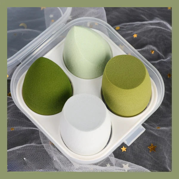 Coffret Beauté Œuf - Éponges à Maquillage Gouttes d'Eau de Cucurbitacée