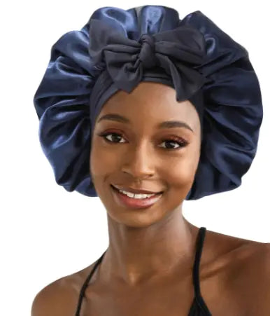 Bonnet de Soin des Cheveux pour Femmes en Satin Double Tendance
