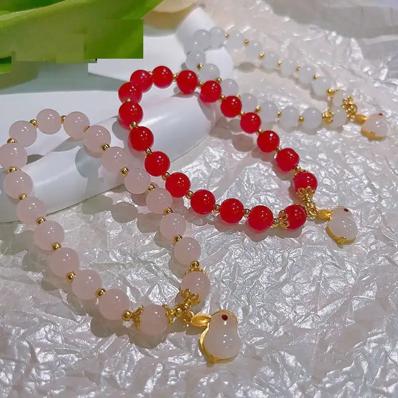 Bracelet Blanc Haute Beauté pour Femmes - Meilleur Ami de l'Étudiante