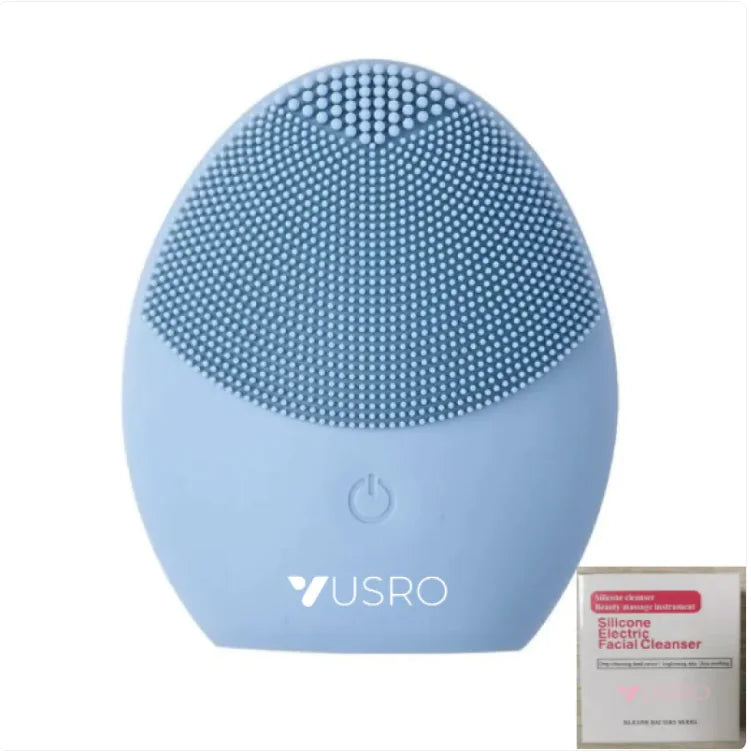 Brosse Nettoyante Faciale en Silicone Ultrasonique - Appareil de Soin de la Peau Électrique