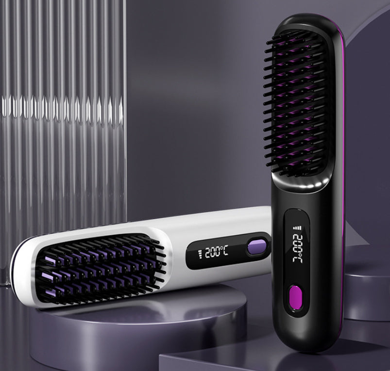 Brosse Lissante USB Pro - Cheveux Parfaits en 5 Minutes
