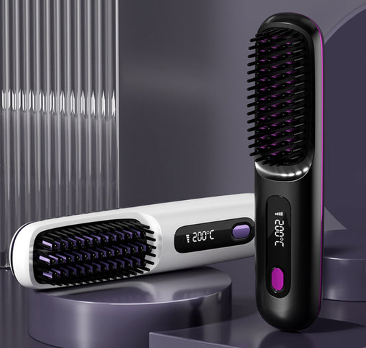 Brosse Lissante USB Pro - Cheveux Parfaits en 5 Minutes