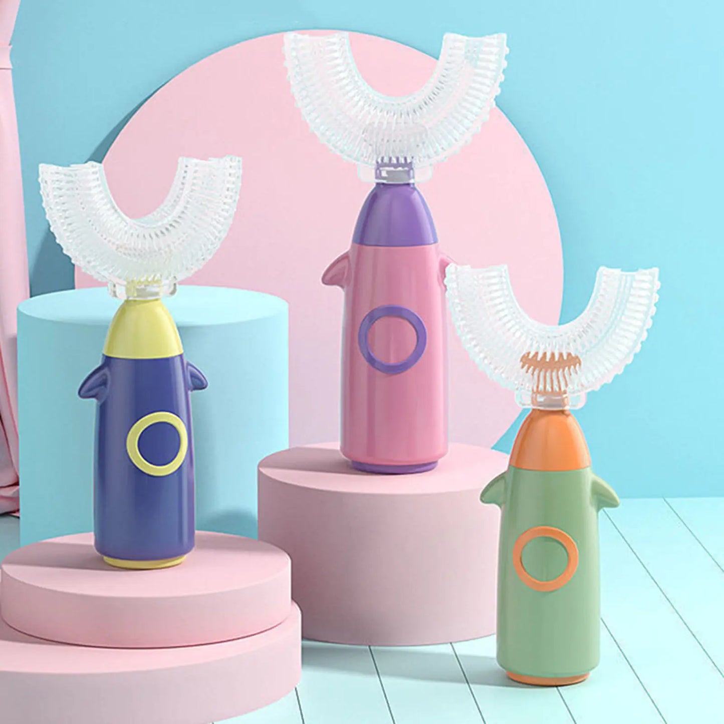 Brosse à dents tout autour en forme de U pour le soin des enfants