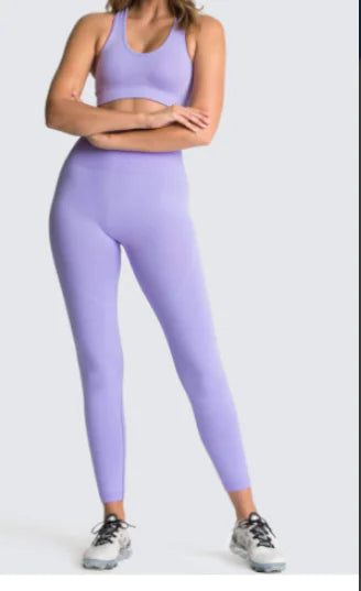 Ensemble de Fitness Nude Beauté Dos pour Femmes
