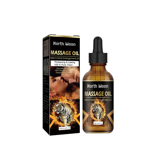 Huile de Massage pour Hommes North Moon pour Soin du Corps et Hydratation