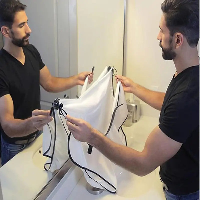 Tablier de Rasage pour Hommes et Bavoir à Soins Capillaires - 1 Ensemble