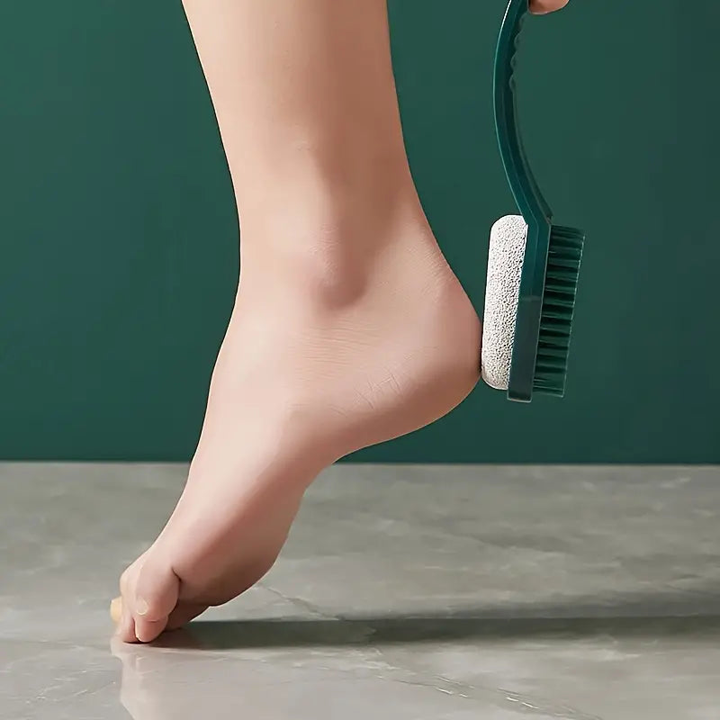 Ensemble d’Outils de Soin des Pieds 4-en-1 avec Brosse et Râpe
