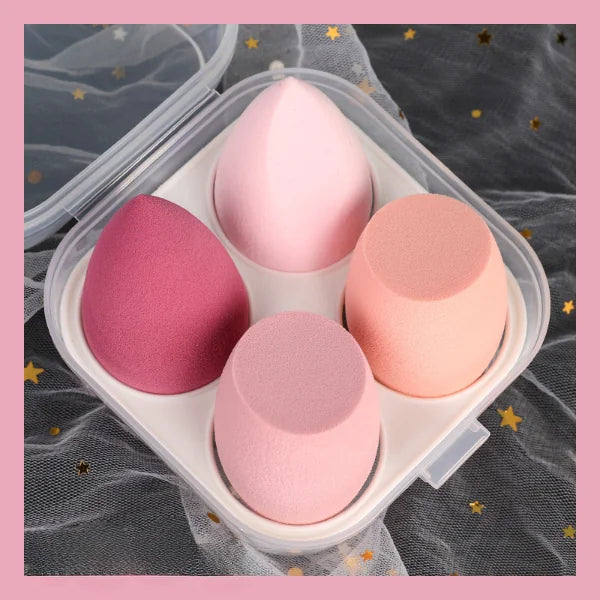 Coffret Beauté Œuf - Éponges à Maquillage Gouttes d'Eau de Cucurbitacée