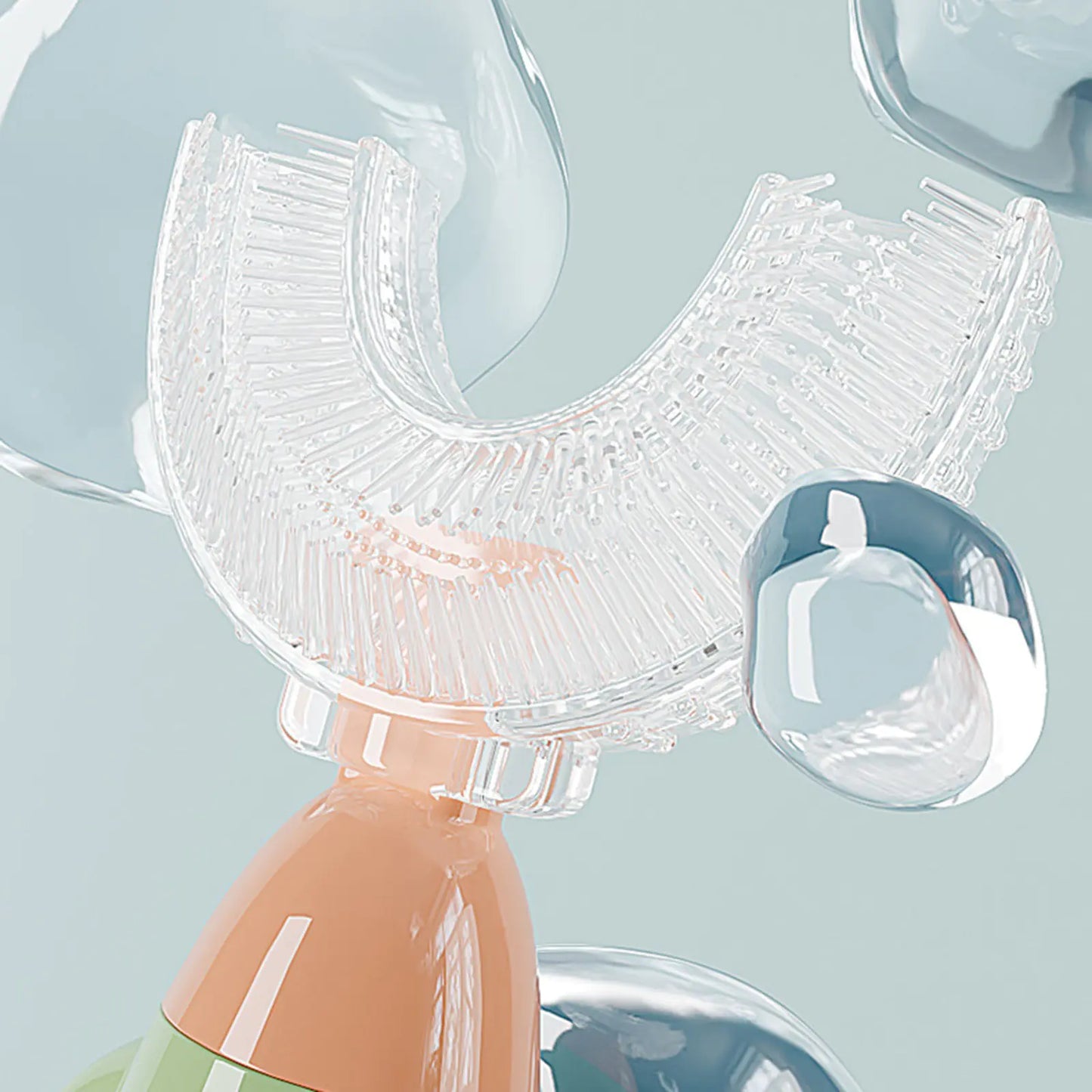 Brosse à dents tout autour en forme de U pour le soin des enfants