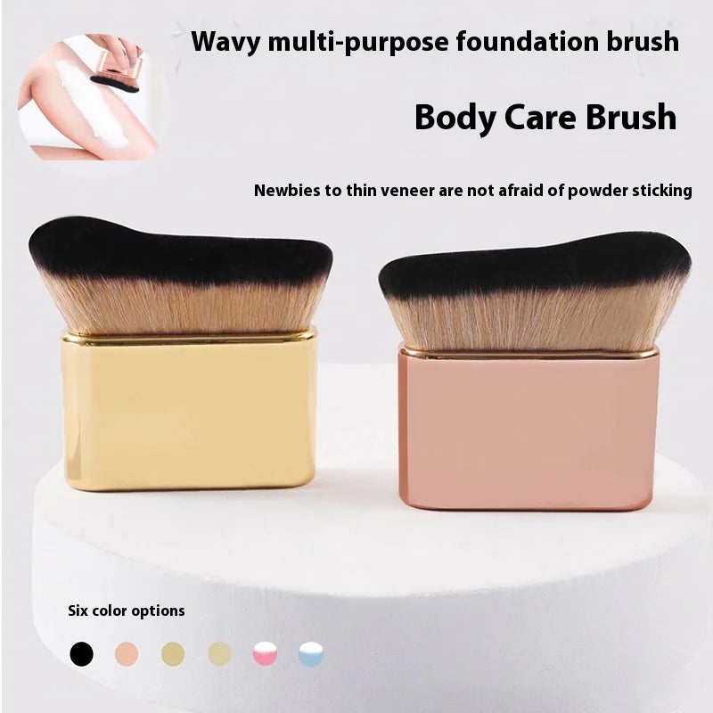 Pinceau de Maquillage pour Fond de Teint Poudre, Brosse BB Crème Intégrale, Brosse pour le Corps Soin de la Peau, Crème Hydratante, Application de Fond de Teint Liquide Anti-Maculage, Grand Modèle en Vague