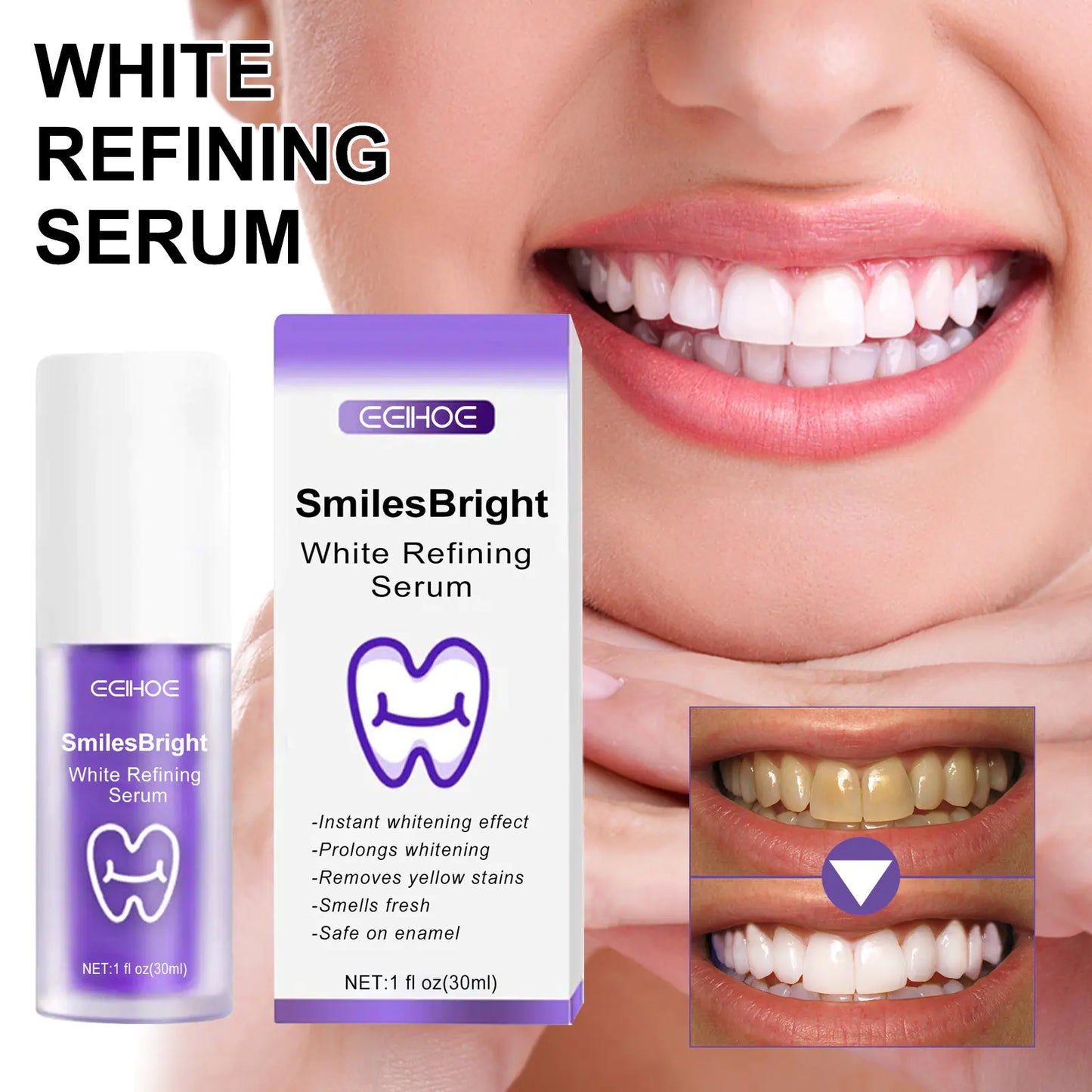 Dentifrice Blanchissant Violet EELHOE pour le Soin Buccal