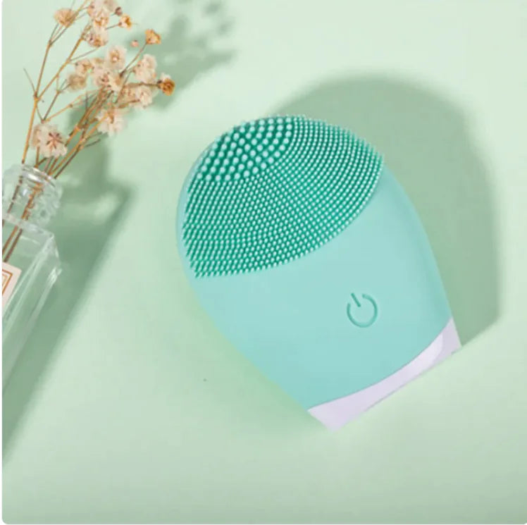 Brosse Nettoyante Faciale en Silicone Ultrasonique - Appareil de Soin de la Peau Électrique