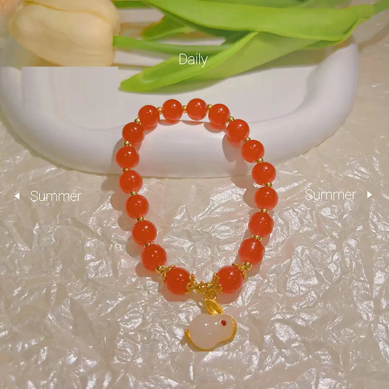 Bracelet Blanc Haute Beauté pour Femmes - Meilleur Ami de l'Étudiante