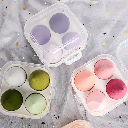 Coffret Beauté Œuf - Éponges à Maquillage Gouttes d'Eau de Cucurbitacée