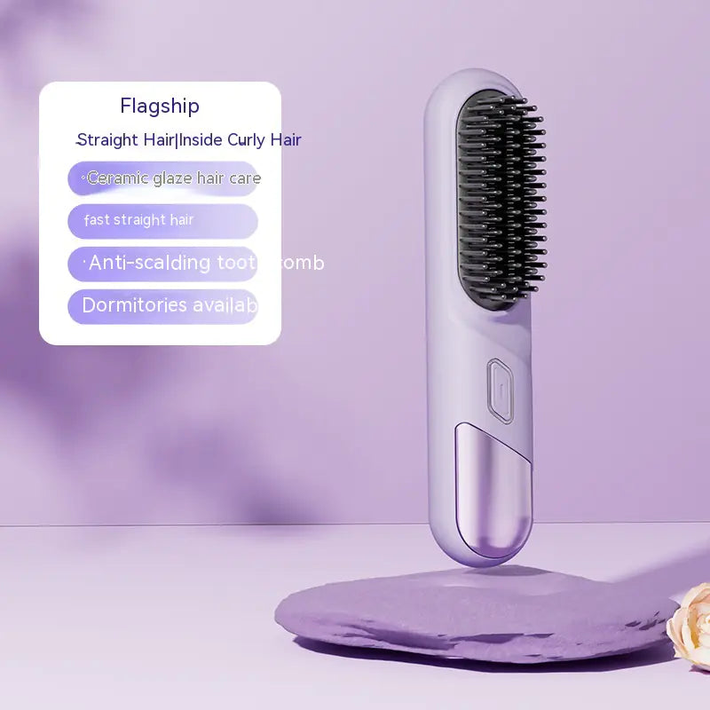 Peigne Droit Sans Fil Portable pour Soin des Cheveux