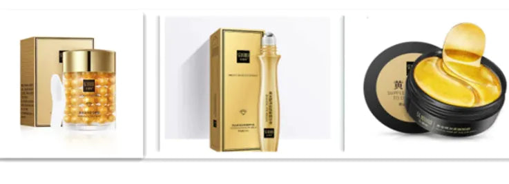 Kit Masque Soin des Yeux Doré