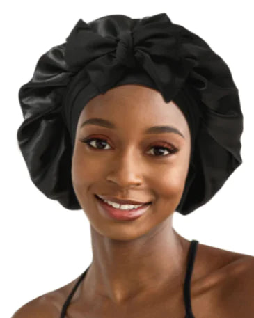 Bonnet de Soin des Cheveux pour Femmes en Satin Double Tendance
