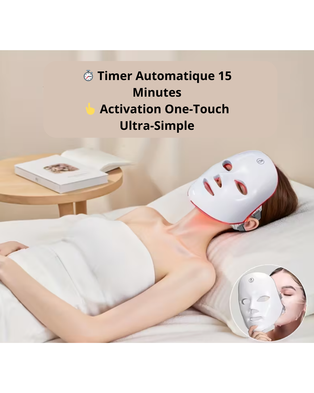 Masque de beauté LED 7 couleurs