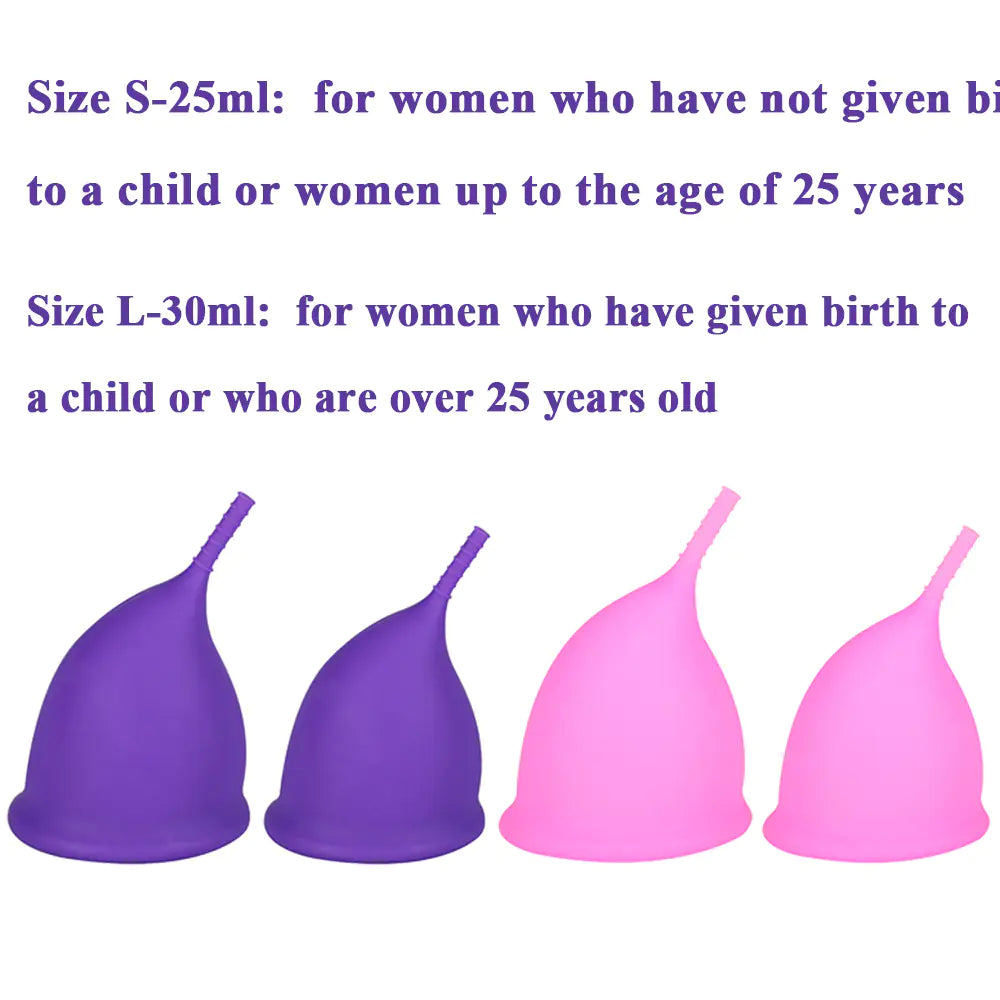 Coupe Menstruelle en Silicone pour les Soins des Règles des Femmes (1pc)