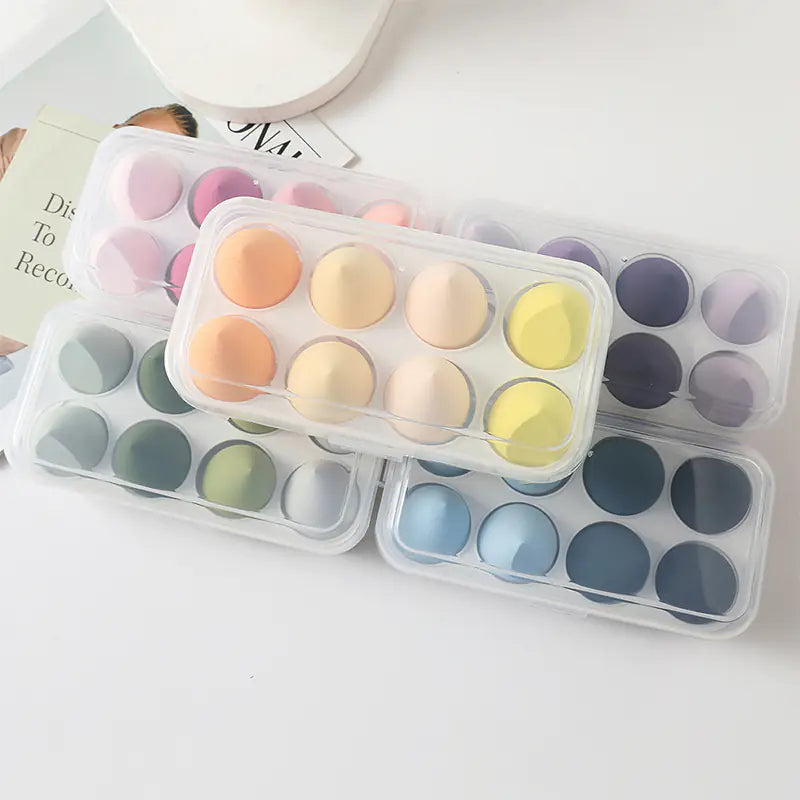 Coffret Beauté Œuf - Éponges à Maquillage Gouttes d'Eau de Cucurbitacée