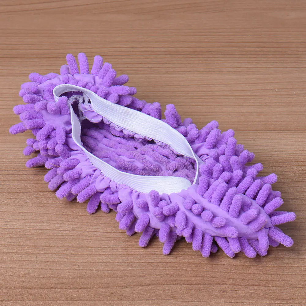 Chaussons de Nettoyage en Chenille pour un Entretien Facile du Sol