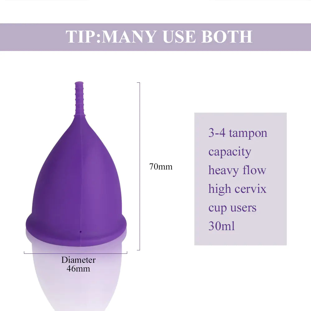 Coupe Menstruelle en Silicone pour les Soins des Règles des Femmes (1pc)