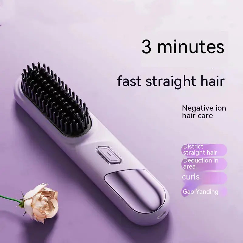 Peigne Droit Sans Fil Portable pour Soin des Cheveux