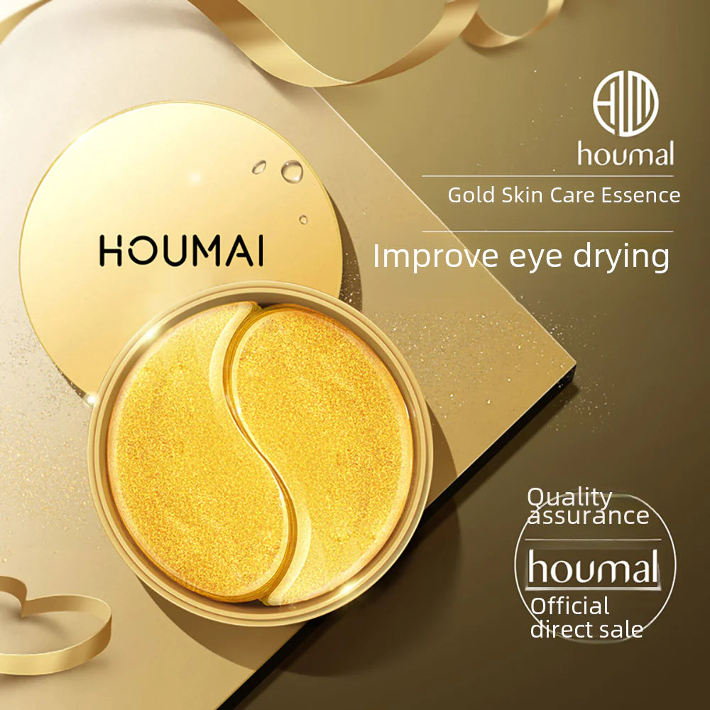 Masque pour les Yeux au Collagène et Or 24K pour Hydratation et Soin
