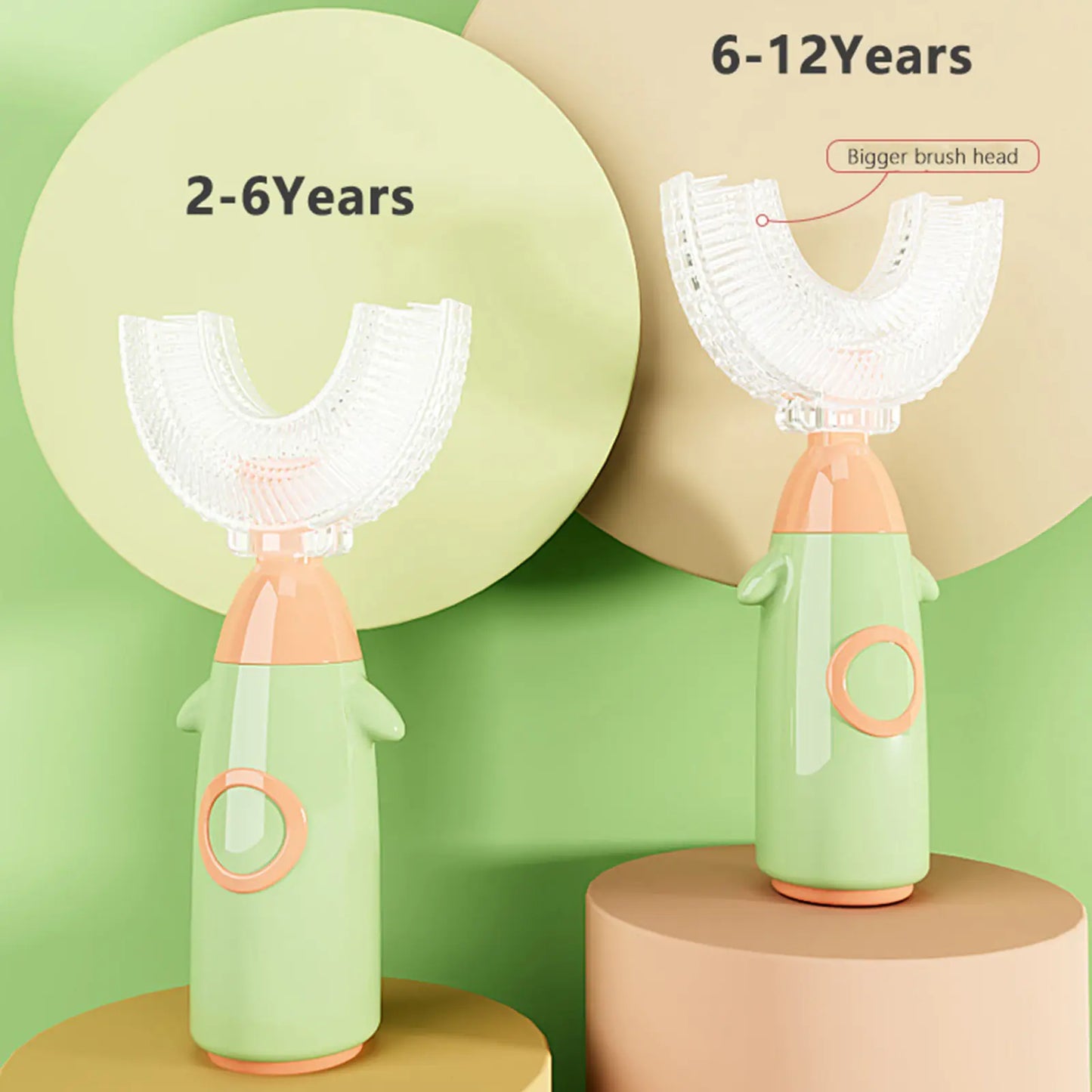 Brosse à dents tout autour en forme de U pour le soin des enfants